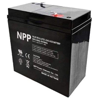 NPP NP6-36Ah 6V 36Ah AGM VRLA General Series Battery