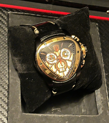 Tonino Lamborghini Spyder Chronograph Watch 1121 Black & Gold with