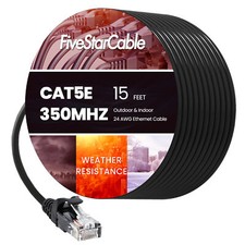 Cat5e Ethernet Cable 3ft 6ft 10ft 25ft 50ft 100ft Network LAN PC Gaming RJ45