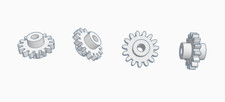 8x Replacement Gear for Bachmann DD40AX Locomotive, 15T, N, (T1)