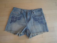 Calvin Klein Women's Denim Flat Front 5 Pocket Shorts 26,27,28,30,31,32 69.50