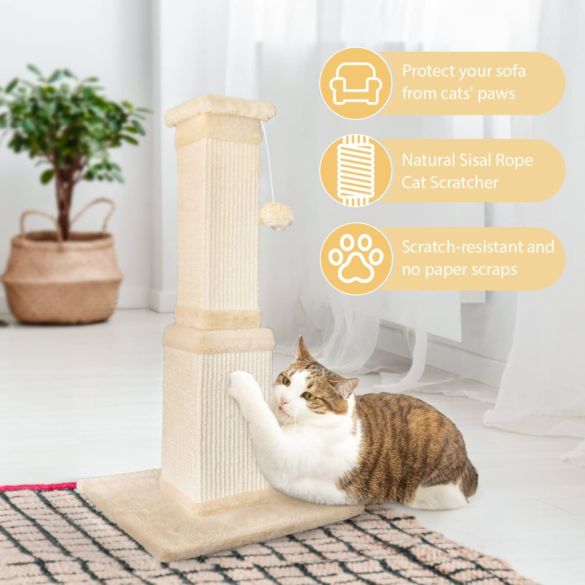 Scratching Post QPK Cat ,32 Inch Heavy Duty And Thicker Cat