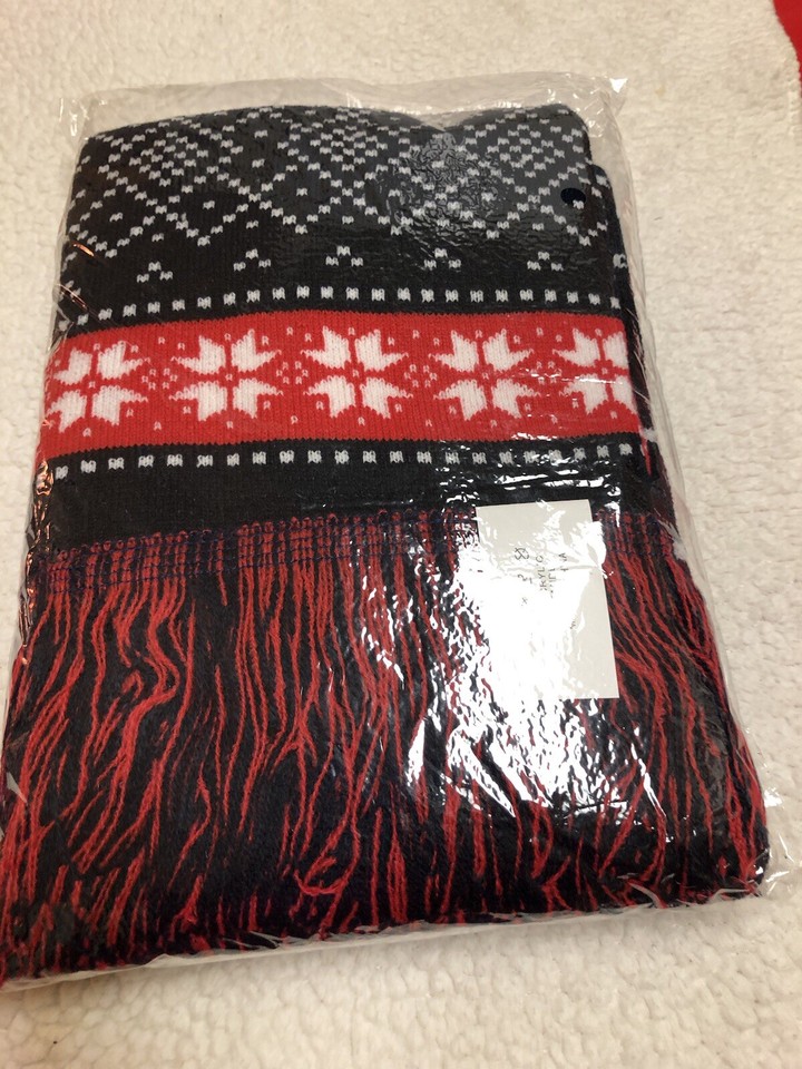 MLB Cleveland Indians Scarf Warm Knit Adult New Sealed Sports Crate