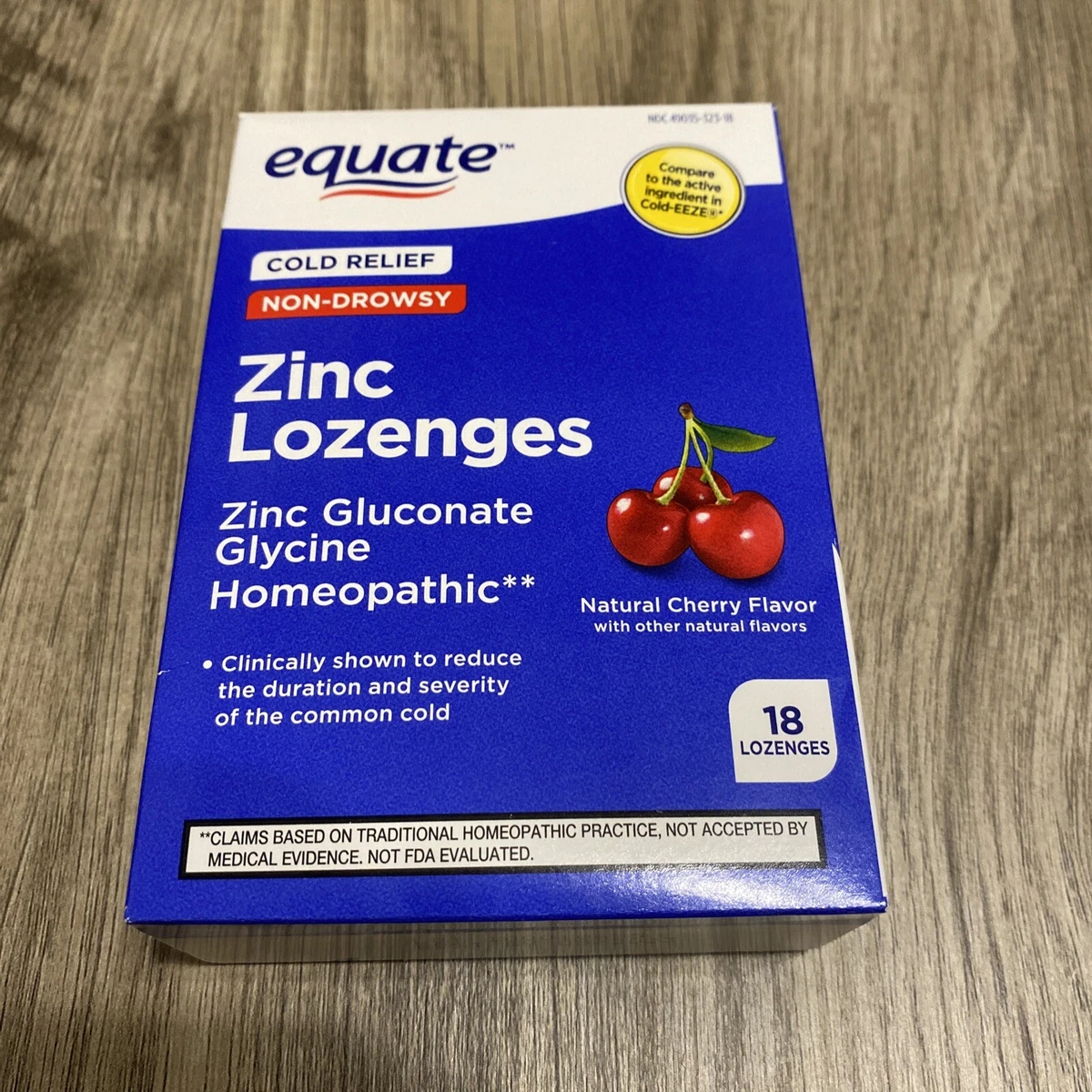 EQUATE CHERRY ZINC COLD RELIEF LOZENGES Zincum Gluconicum, 47 OFF