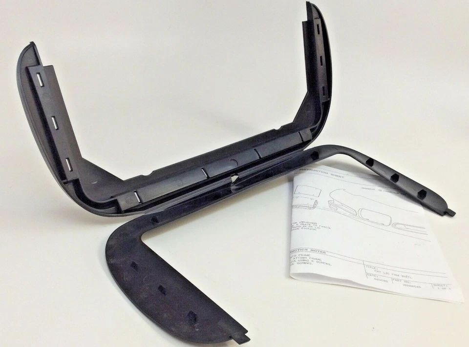 Chevrolet Corvette 1997-2004 marco delantero negro matrícula OEM 10288541 Foto 4 de 4