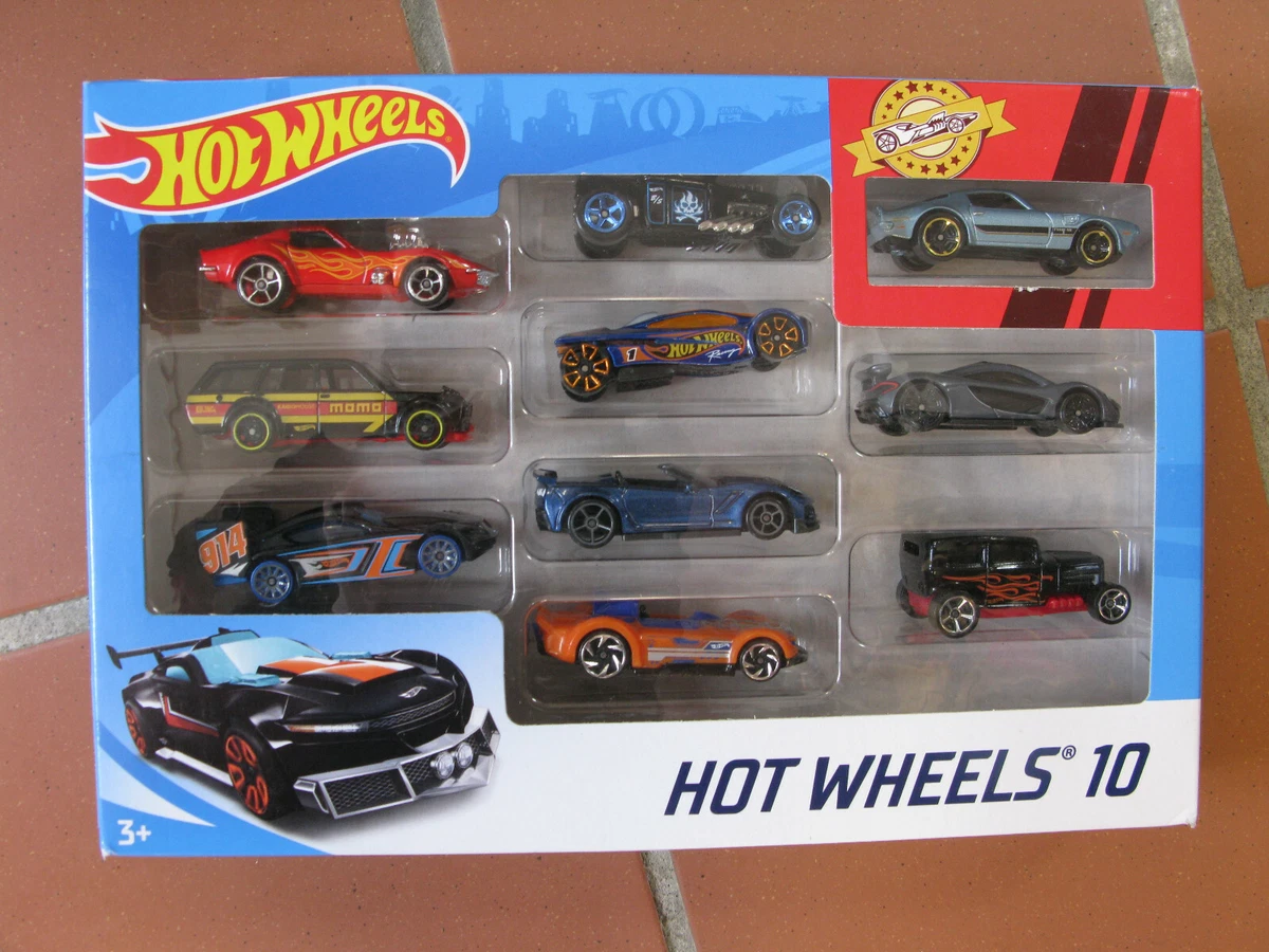 Mattel Hot Wheels Scatola Pacco 10 Macchinine Con 1 Macchina Esclusivo 2019