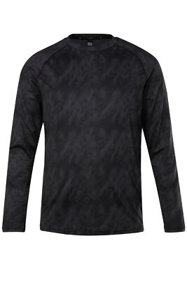 JAY PI große Größen Langarmshirt FLEXNAMIC  Fitness Allover Print Rundhals