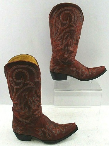Ladies Old Gringo Red Leather Snip Toe 