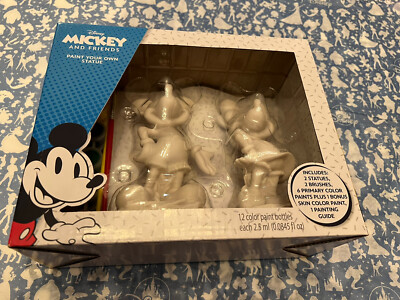 Disney MICKEY AND FRIENDS Paint Your zown STATUE 