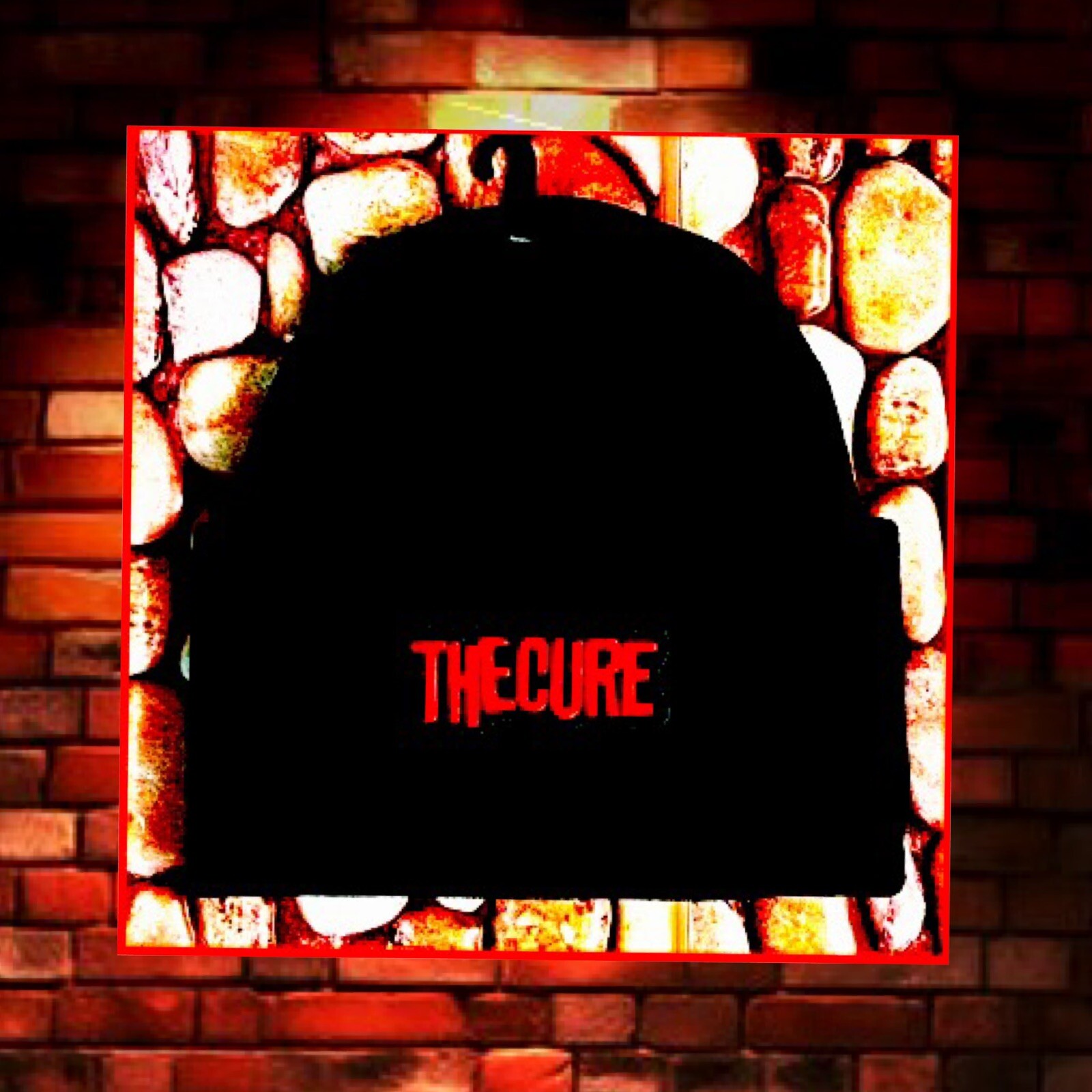 THE CURE  BLACK PATCHED BEANIE ( OTHER COLORS )➕NECKLACE