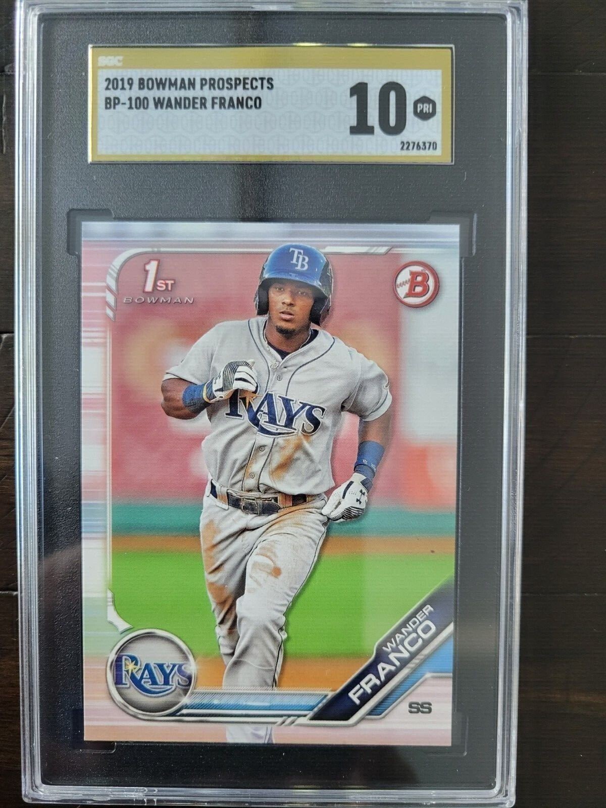 2019 BOWMAN PROSPECTS BP-100 WANDER FRANCO SGC 10 PRISTINE GOLD LABEL POP 11
