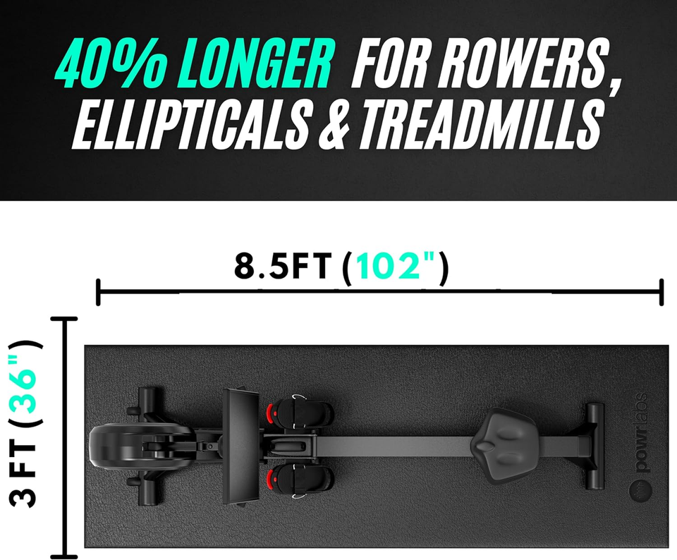 Rowing Machine & Treadmill Mat For Carpet & Hardwood, Fits Hydrow, Concept 2, eBay