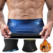 US Men Waist Trainer Promote Sweat Body Shaper Sauna Belt Fat Burner Weight Lose