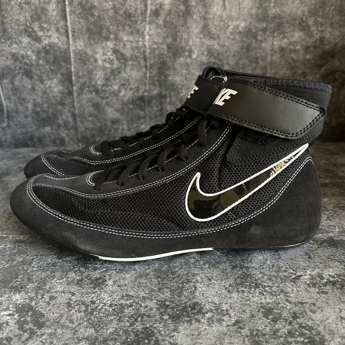 Nike Speed Sweep 7 VII Black White Wrestling Shoes RARE Nike Speed Sweep 7 VII Black White Wrestling Shoes RARE