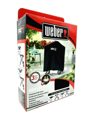 Weber Q 7113 Grill Cover Premium Full Length For Q1000 & Q2000 Series Grills - Picture 3 of 3