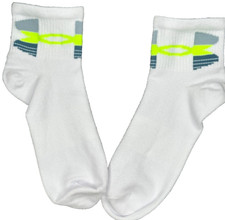 Under Armour Essential Qtr, White, Single Pack, Socks Youth Size 4.5 - 7
