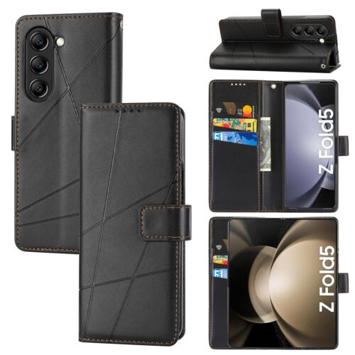 Shockproof Wallet Case with Card Slot Case For Samsung Galaxy Z 6/5/4/3 5G Cover - Picture 8 of 60