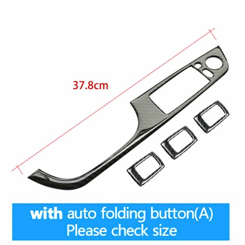 Carbon Fiber Armrest Door Handle Window Trim For BMW 3 Series E90 E92 LHD 37.8cm - Picture 2 of 7