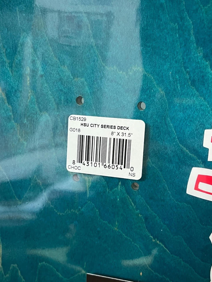 Jerry Hsu Chocolate tabla de skate 2014 City Series Evan Hecox TOTALMENTE NUEVA Foto 4 de 4