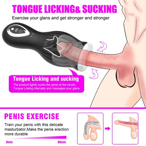 Automatic HandsFree Masturbaters Telescopic Sucking Cup Stroker Sex Toys for Man - Picture 2 of 10