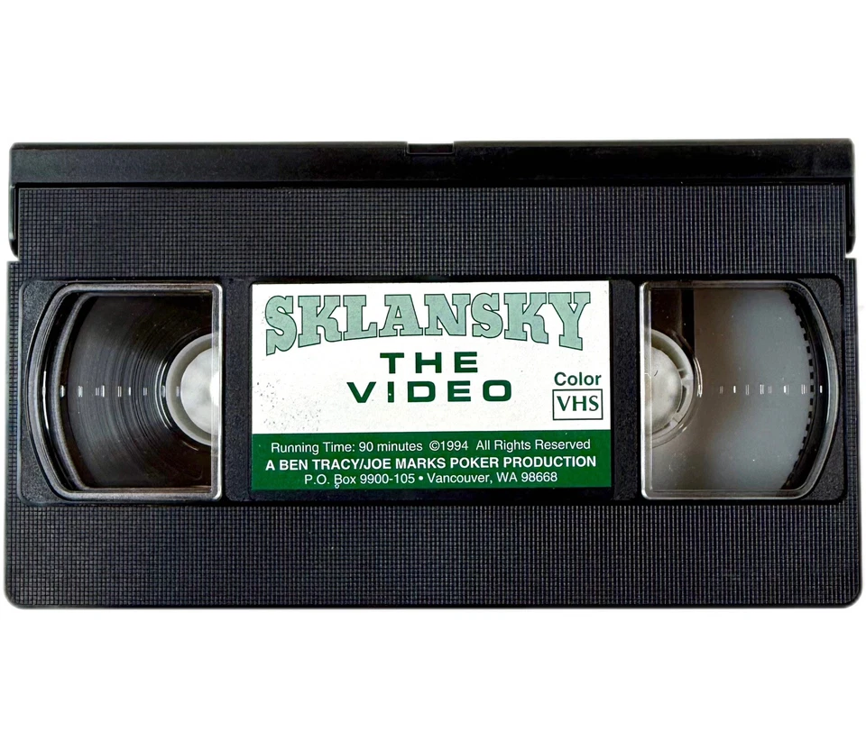 Poker Tutorial David Sklansky (VHS, 1995) How To Beat HOLD EM 7 Card Stud Cards - Image 3 of 3