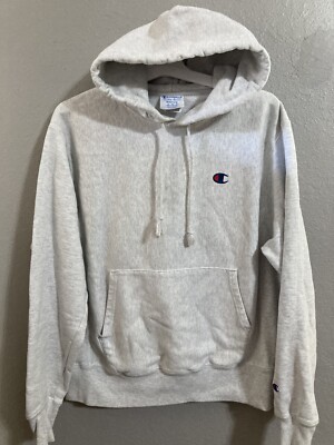 Champion Reverse Weave Heather Gray Mens Pullover Hoodie