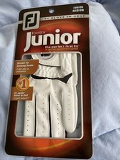 FJ Footjoy JUNIOR The Perfect First Fit White Left Golf Glove, Junior Medium NEW
