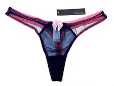 New Claudette Dessous Thong Bikini Panty Brief Lingerie Peacoat Strawberry Crush