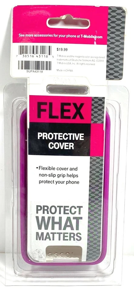 Funda protectora TMobile Flex para Alcatel OneTouch Evolve 2, púrpura Foto 4 de 4