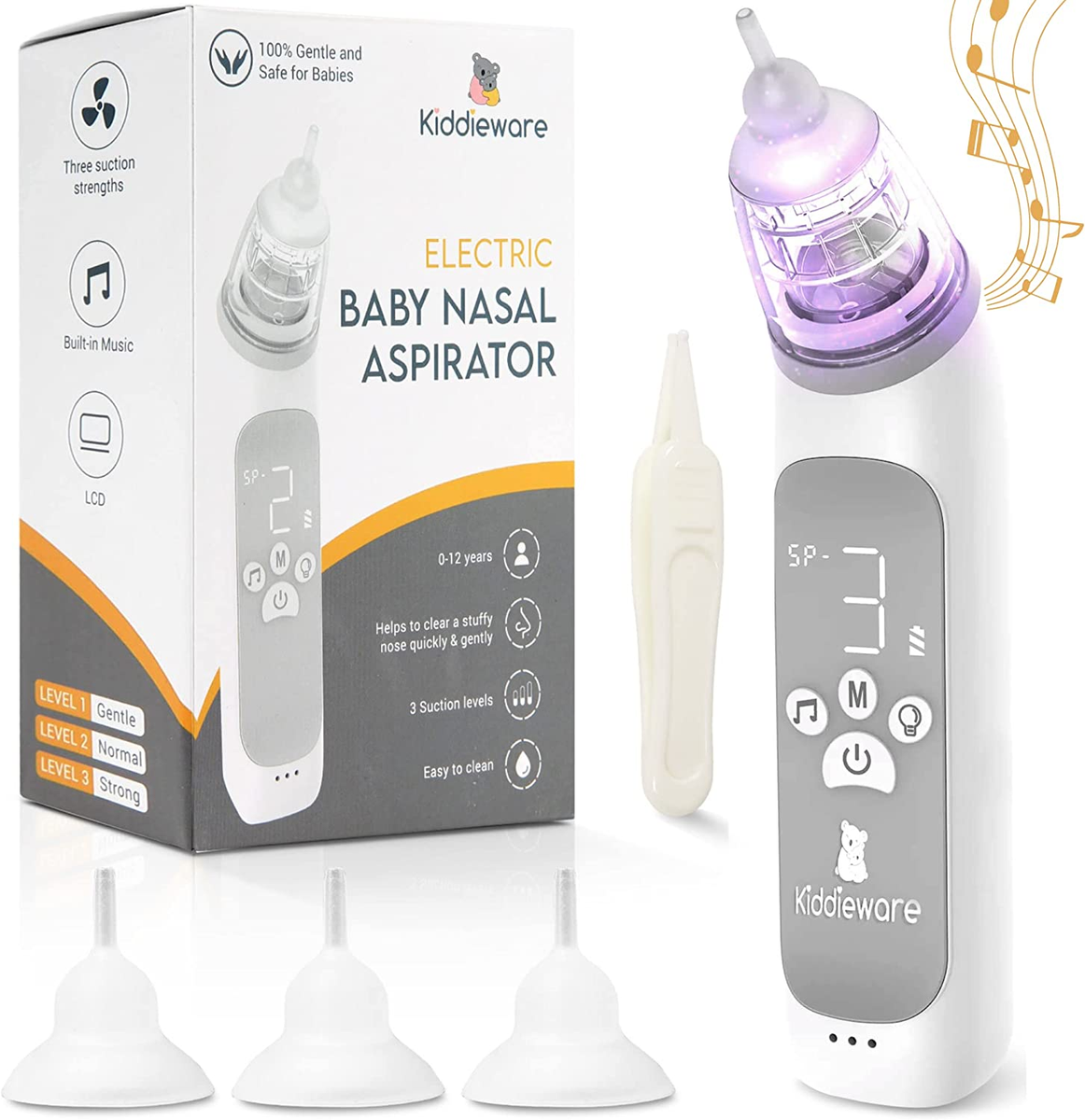 Baby Nasal Aspirator Nose Sucker w/ Music Colorful Lights