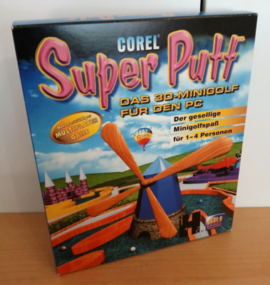 Corel Super Putt / 3D Mini Golf - Retro PC Spiel / Big Box / Minigolf Game  