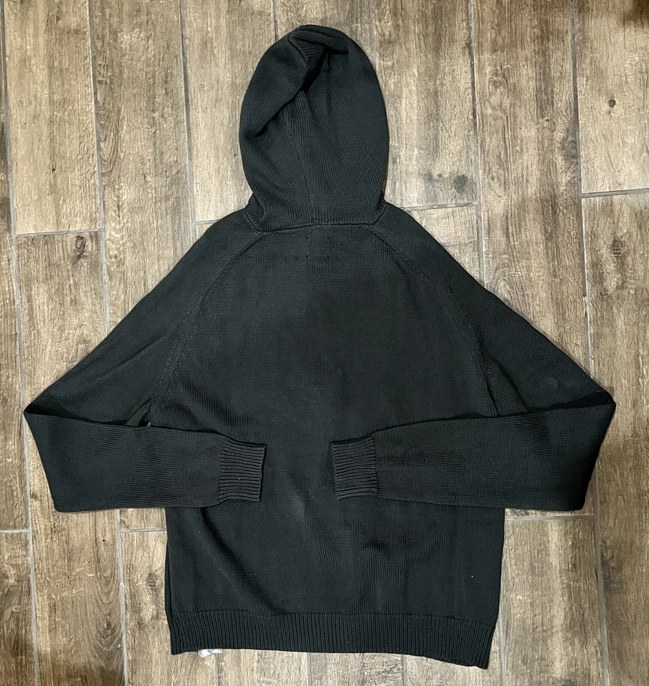 Suéter Pullover Henley Manga Larga Tejido Gris Jonava 7 Diamantes con Capucha Mediano Foto 4 de 4