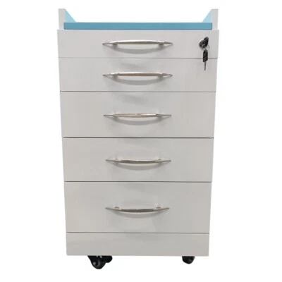 PREASION Special Storage Cabinet Mobile Cart Stainless Steel Moving Side 4 Drawers