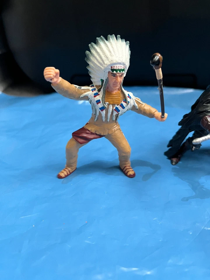 5x Papo Fantasy Figures Indian Chief Venetian Princess Faceless Knight - Image 2 of 4