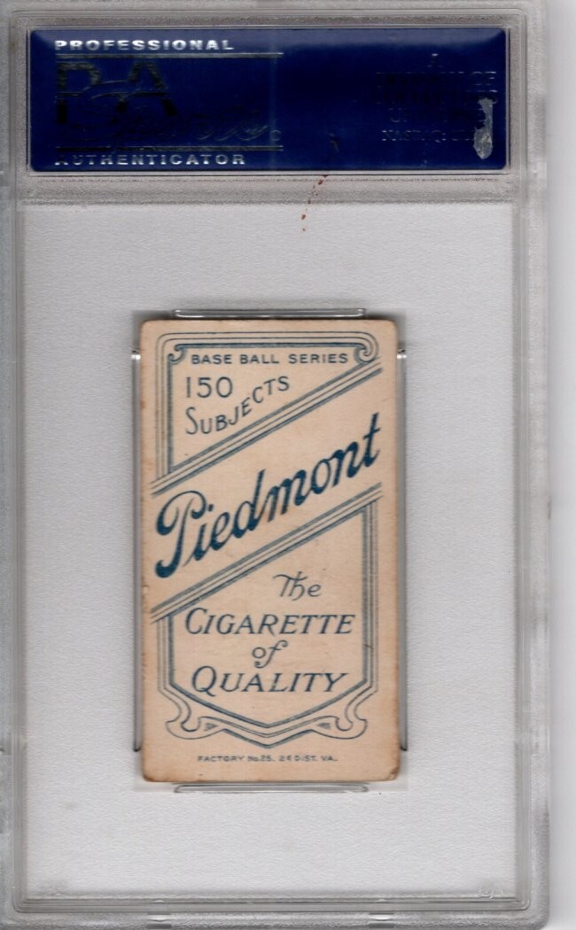 T 206 PSA  Walter Johnson    PSA 4 view 2