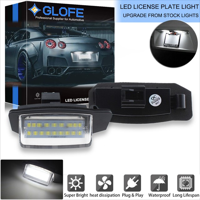 LED Number License Plate Light Lamp For Mitsubishi Lancer Sportback