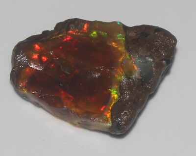 67 Crt 25x37 MM Multi Fire Opal Raw Natural Gemstone Ethiopian Opal Rough #901