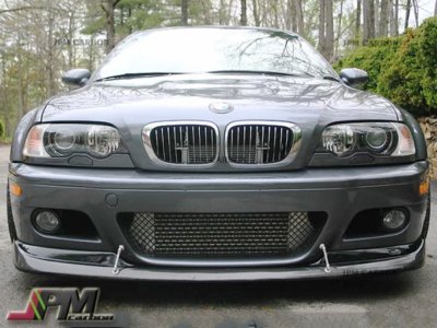 2001-2006 BMW E46 M3 Only 2Dr A Style Carbon Fiber CF Front Bumper Lip