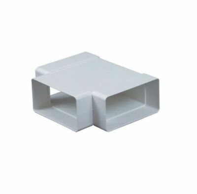 Rechteckkanal T-Stück 75 mm x 150 mm Kanal Rohrverbinder Rohradapter 3-fach