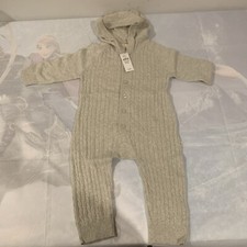 Baby GAP CashSoft Cable-Knit One-Piece12-18 Months Gray Color New With Tags