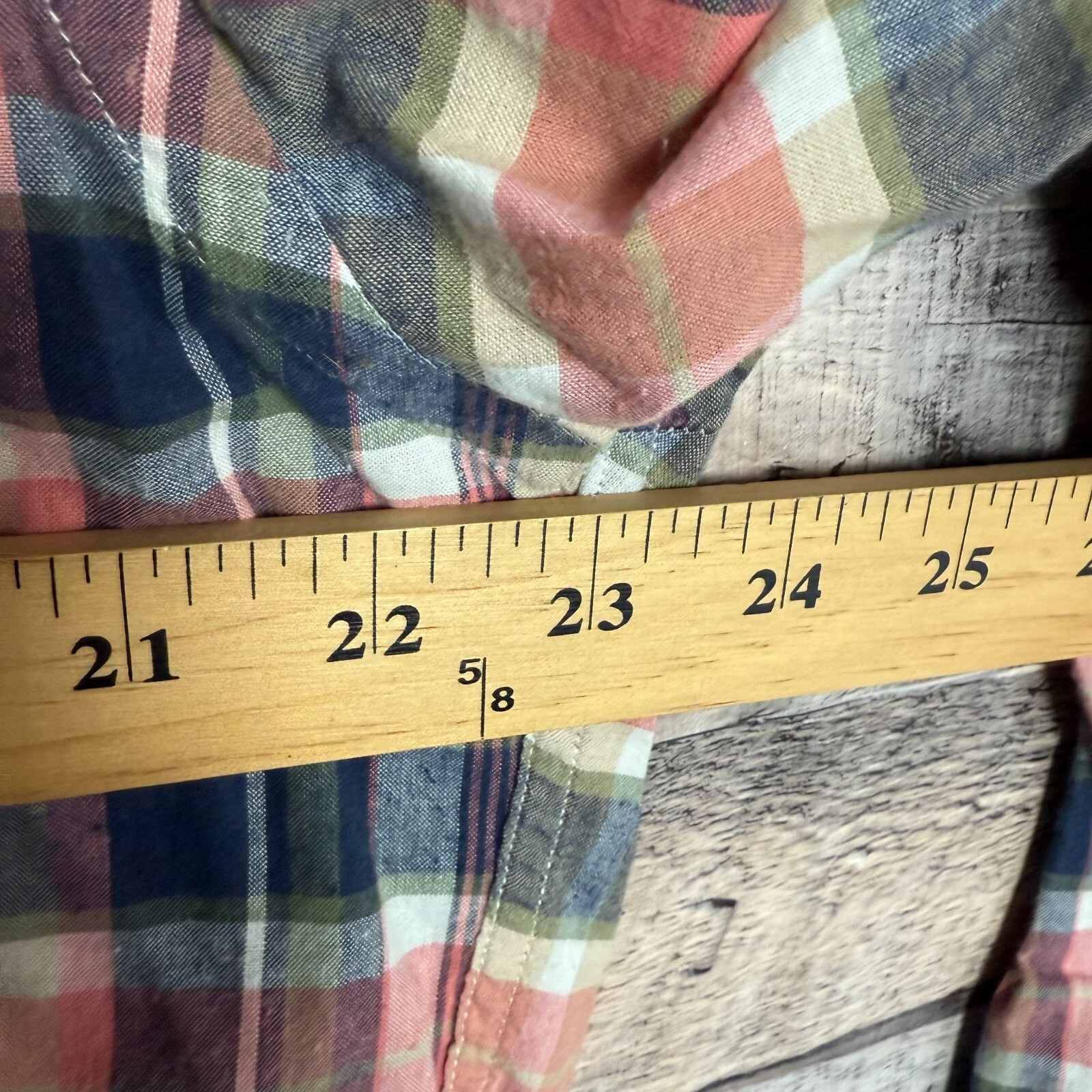 J Crew Summer Plaid Shirt Mens XL Red Plaid Button Up Long Sleeve Casual Modern