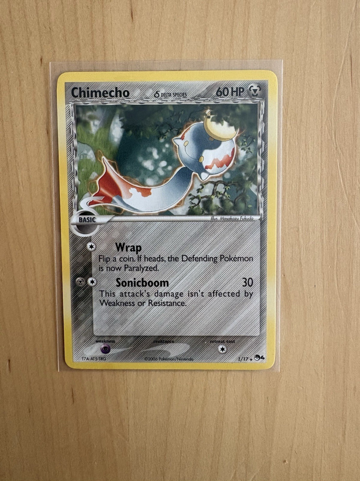 Pokémon TCG Chimecho Delta Species 1/17 Rare 2006 English Pop series 4