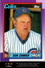 1990 Topps BASEBALL #549 Don Zimmer