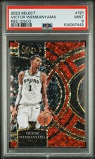 2023-24 Panini Select - Premier Level Victor Wembanyama #121 Red Disco Prizm /49