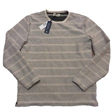 Taylor Stitch The Apres Crew Neck In Black Indigo Terry 42 Large