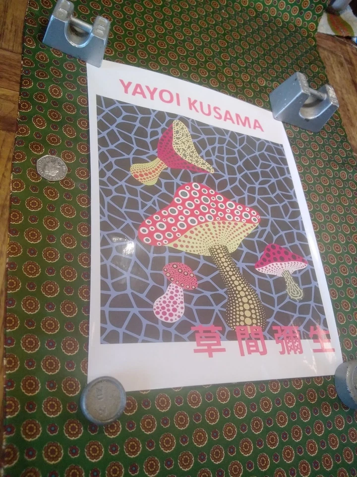 YAYOI KUSAMA COLOURFUL ABSTRACT EYE POSTER PLUS OTHERS - Image 3 of 4