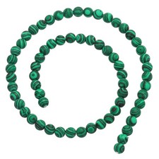 60 Pcs Natural Stone 6mm Malachite Beads Gemstone Beads for Jewelry Making