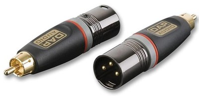XCALIBER - 3-Pin XLR Stecker auf Phono (Cinch) Stecker Adapter