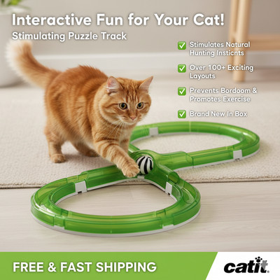 Brand New Catit Senses 2.0 Play Circuit - Interactive Cat & Kitten Toy - Stimula