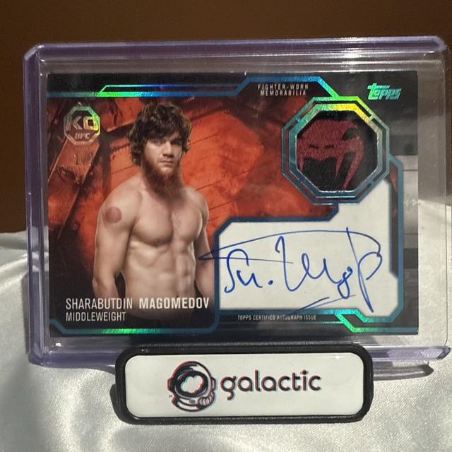 2025 UFC Topps Knockout Sharabutdin Magomedov Platinum Venom Patch Auto 1/1 🔥